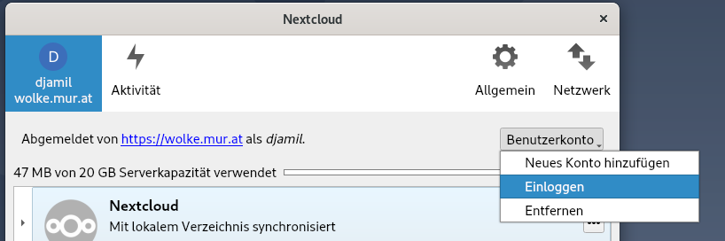 Wolke_Sync_client_Einloggen.png