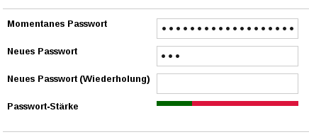 password strength 25%