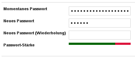 password strength 75%